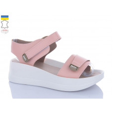 Босоножки Garti 0196 пудра шкіра