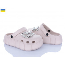 Кроксы Roks 152-21 бежевий
