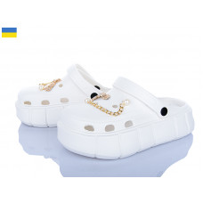 Кроксы Roks 152-9018 білий