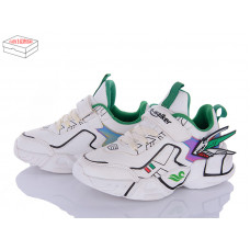 Кроссовки Style Baby-Clibee 9096 white-green