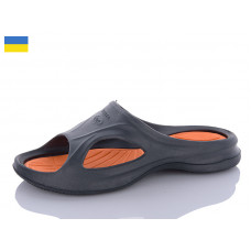 Шлепанцы M&L Alex13 Спорт 3 Чорні-помаранчевий