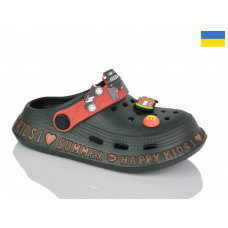 Кроксы Demur CC005 хакі оранж