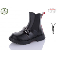 Ботинки Obuv Ok 2103B black/red