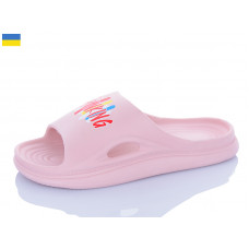 Шлепанцы M&L Alex13 ML113 пудра принт ассорті
