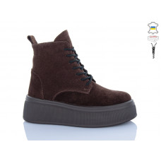 Ботинки Sali 92 шоколад з кор-п.зима
