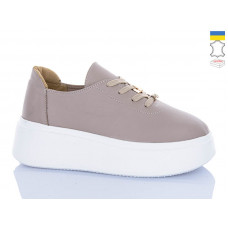 Кроссовки Garti 4090 беж шкіра