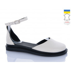Туфли Sali 23 бежевий чор-п.