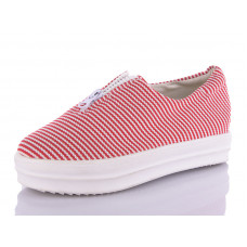 Слипоны Miss Ilonna 274  red