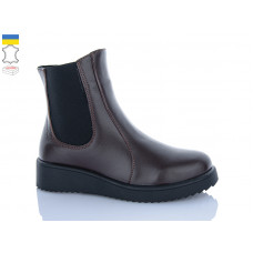 Ботинки Sali 88 коричневий к чор-п.зима