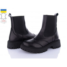 Ботинки Royal Shoes 09 black хутро