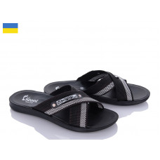 Шлепанцы Malibu TRK 007 black-grey new