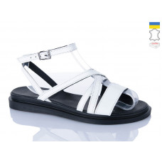 Босоножки Sali 1106 білий чор-п.