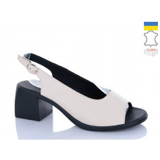 Босоножки Sali 120 бежевий чор-п.