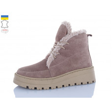 Ботинки Sali 2215 капучино-беж.з беж-п.зима