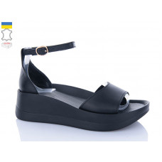 Босоножки Garti 0199 чорна шкіра