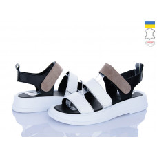 Босоножки Viscala 23212-3t шк.біл-чор-велюр-беж.