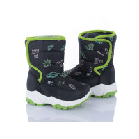 Дутики Цветик A203 black-green