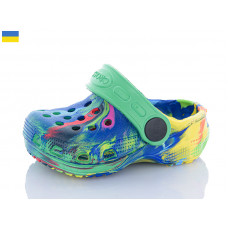 Кроксы Inblu H1 микс-зелений