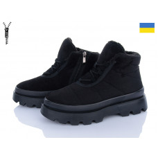 Ботинки Lvovbaza Progress 5403-1 хутро чорний