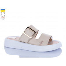 Шлепанцы Sali 516 бежевий біл-п.