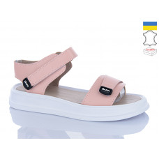 Босоножки Garti 0136 пудра шкіра