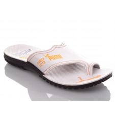 Шлепанцы Malibu MEN white-orange P