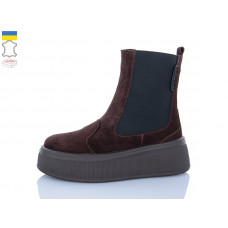 Ботинки Sali 91 коричневий з кор-п.зима