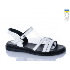 Босоножки Sali 1101-1 білий чор-п.