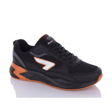 Кроссовки Sharif 4217 black-orange (40-45)