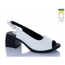 Босоножки Sali 120 білий чор-п.