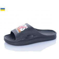 Шлепанцы M&L Alex13 ML113 чорний принт ассорті