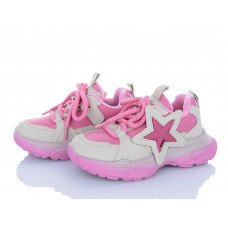 Кроссовки Clibee AB610-1 фліс grey-pink