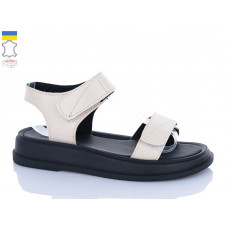 Босоножки Sali 1720 бежевий чор-п.