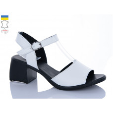 Босоножки Sali 162 білйи чор-п.