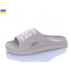 Шлепанцы M&L Alex13 ML113 бежевий принт ассорті