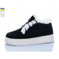 Ботинки Sali 2501 чорний-біл.з беж-п.
