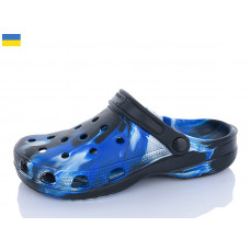Кроксы Inblu SV18 папуга-син-чорний