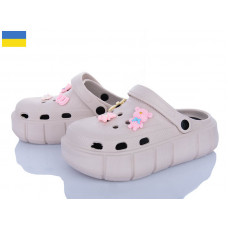 Кроксы Roks 152-9005 бежевий
