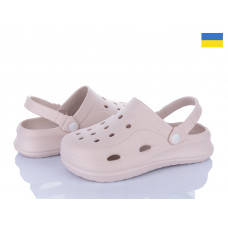 Кроксы Inblu F650 св.бежевий