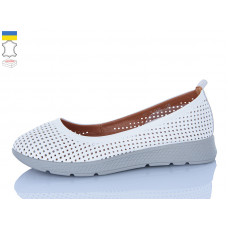 Туфли Sali 005-1 білий сір-п.