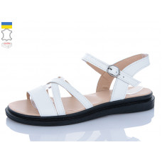 Босоножки Sali 1103-1 білий чор-п.