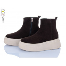 Ботинки A.N.I.One 07074-272 коричневий замш