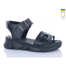 Босоножки Sali 1718-4 чорний шкіра чор-п