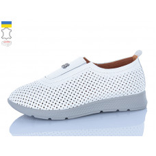 Туфли Sali 013-1 білий сір-п.