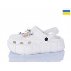 Кроксы Dago Прогрес Ж152-2-1 білий
