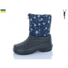 Сапоги Lenase 011 намальов-сніжин.синій