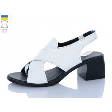 Босоножки Sali 159 білий чор-п.
