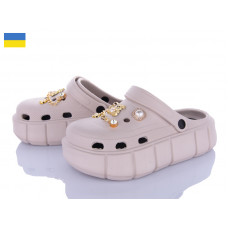 Кроксы Roks 152-7 бежевий