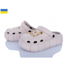 Кроксы Roks 152-9019 бежевий