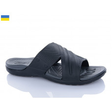 Шлепанцы Успіх DS П16 чорний-сірий